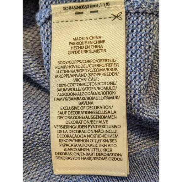 Polo Ralph Lauren Mens L Full Zip Vest Light Blue Textured Knit Pima Cotton Golf - Picture 5 of 5